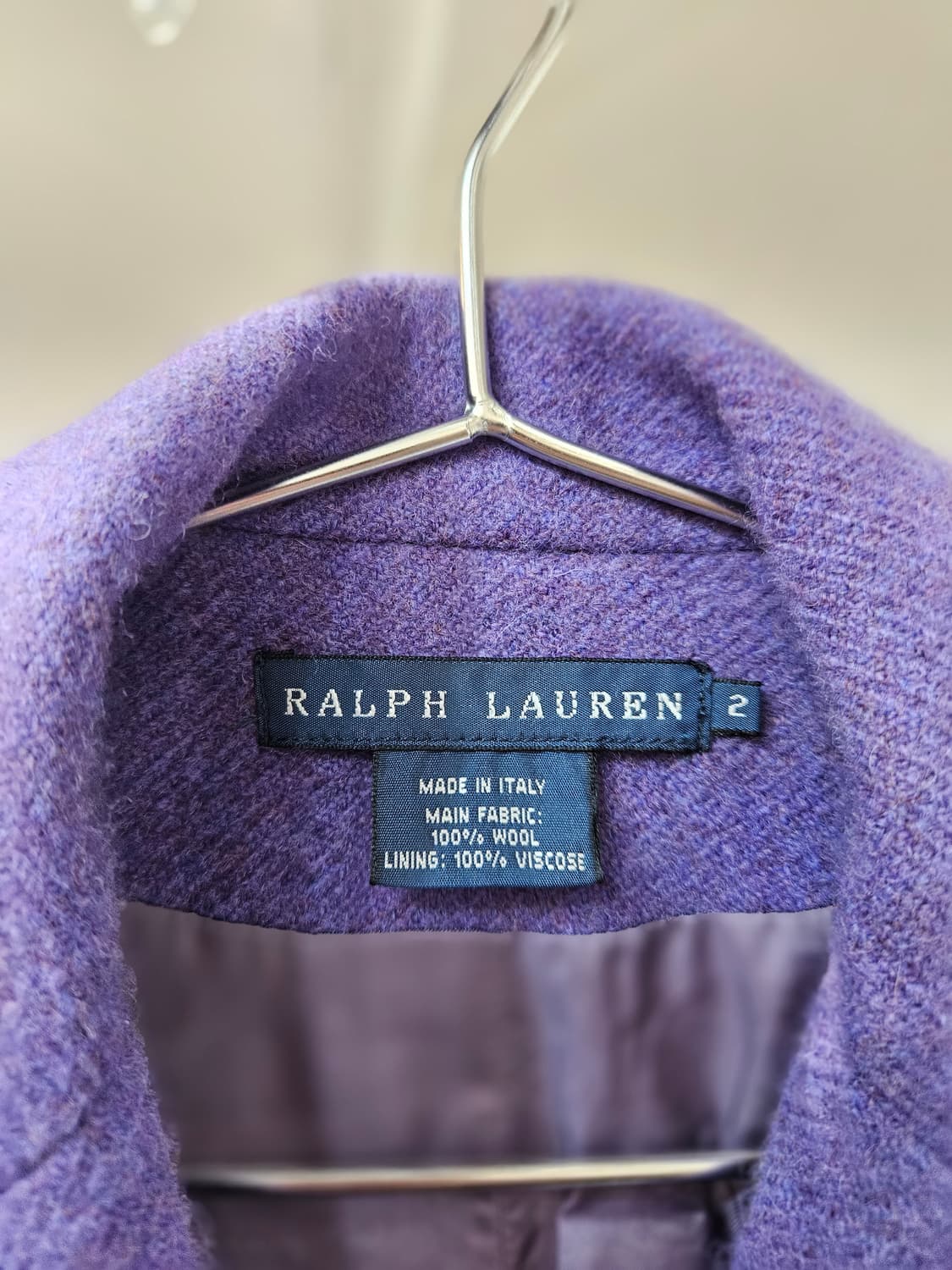 랄프로렌 퍼플 울 블레이저 자켓 상품이미지3