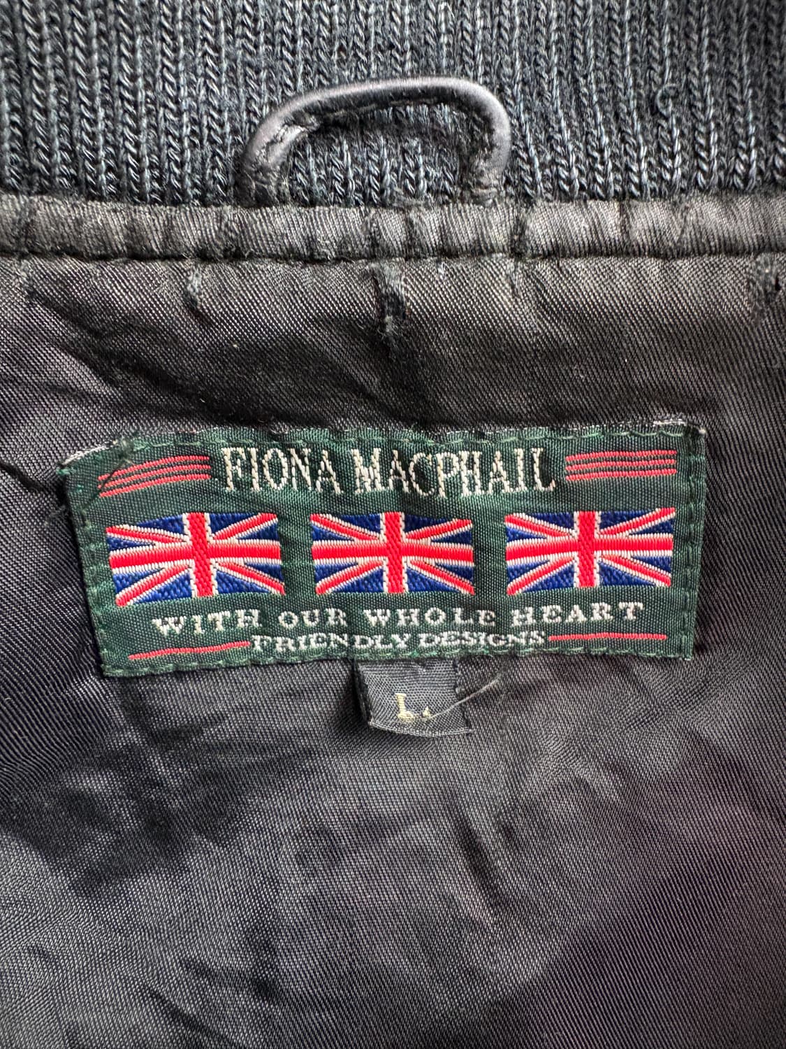 90s 빈티지 아카이브 소가죽 봄버 레더 자켓 2354 상품이미지3