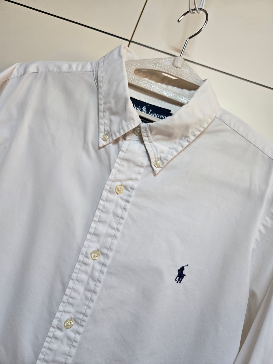 폴로 랄프로렌 커스텀핏 화이트 셔츠 상품이미지2