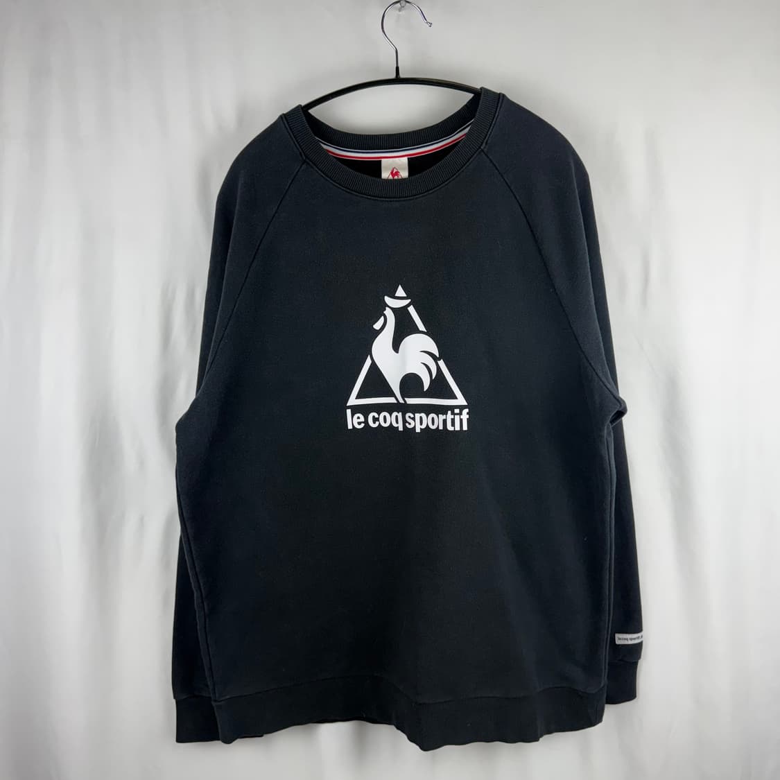 110) 르꼬끄 로고 맨투맨 블랙 상품이미지2