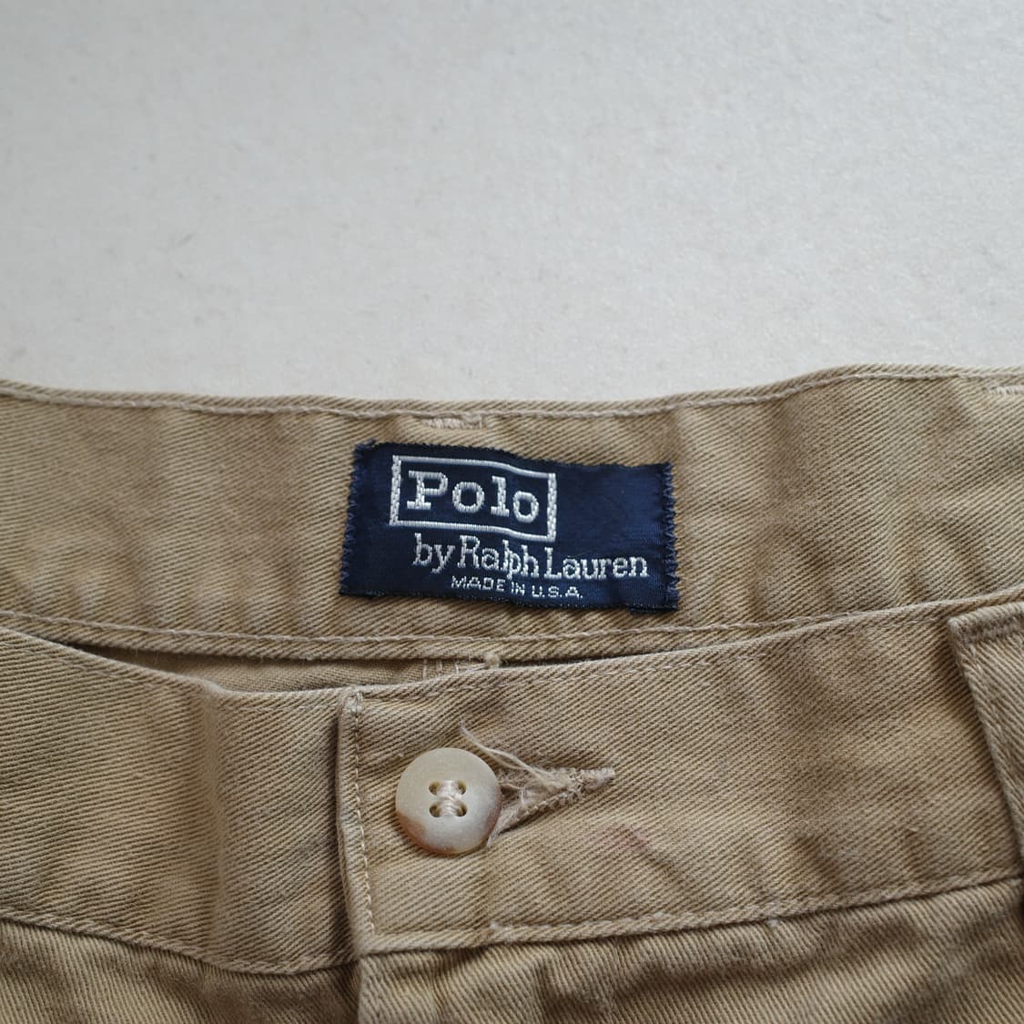 90s 폴로 랄프로렌 MADE IN USA 어센틱 사각탭 치노 반바지 상품이미지3