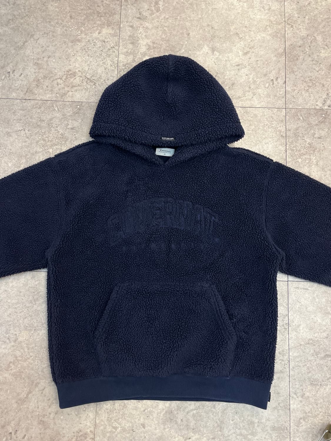 커버낫 플리스 후드티 네이비 S #csz2586 상품이미지5