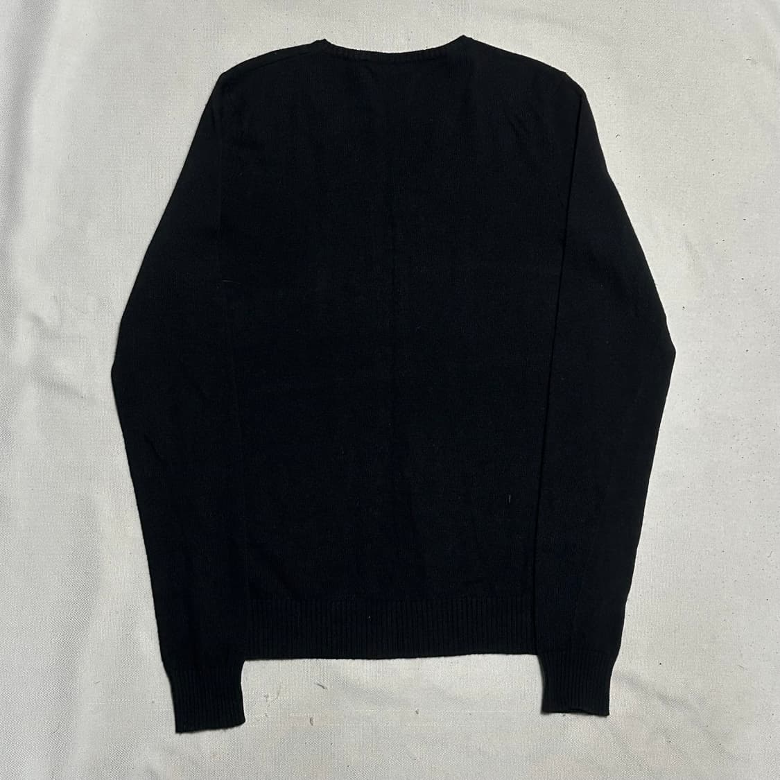 L 폴로랄프로렌 캐시미어 여성용 블랙 브이넥 니트 상품이미지3