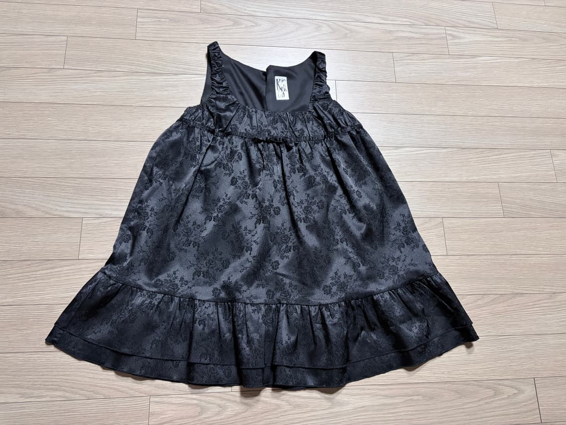 카시코 Ribbon Balloon Dress Black s 상품이미지2