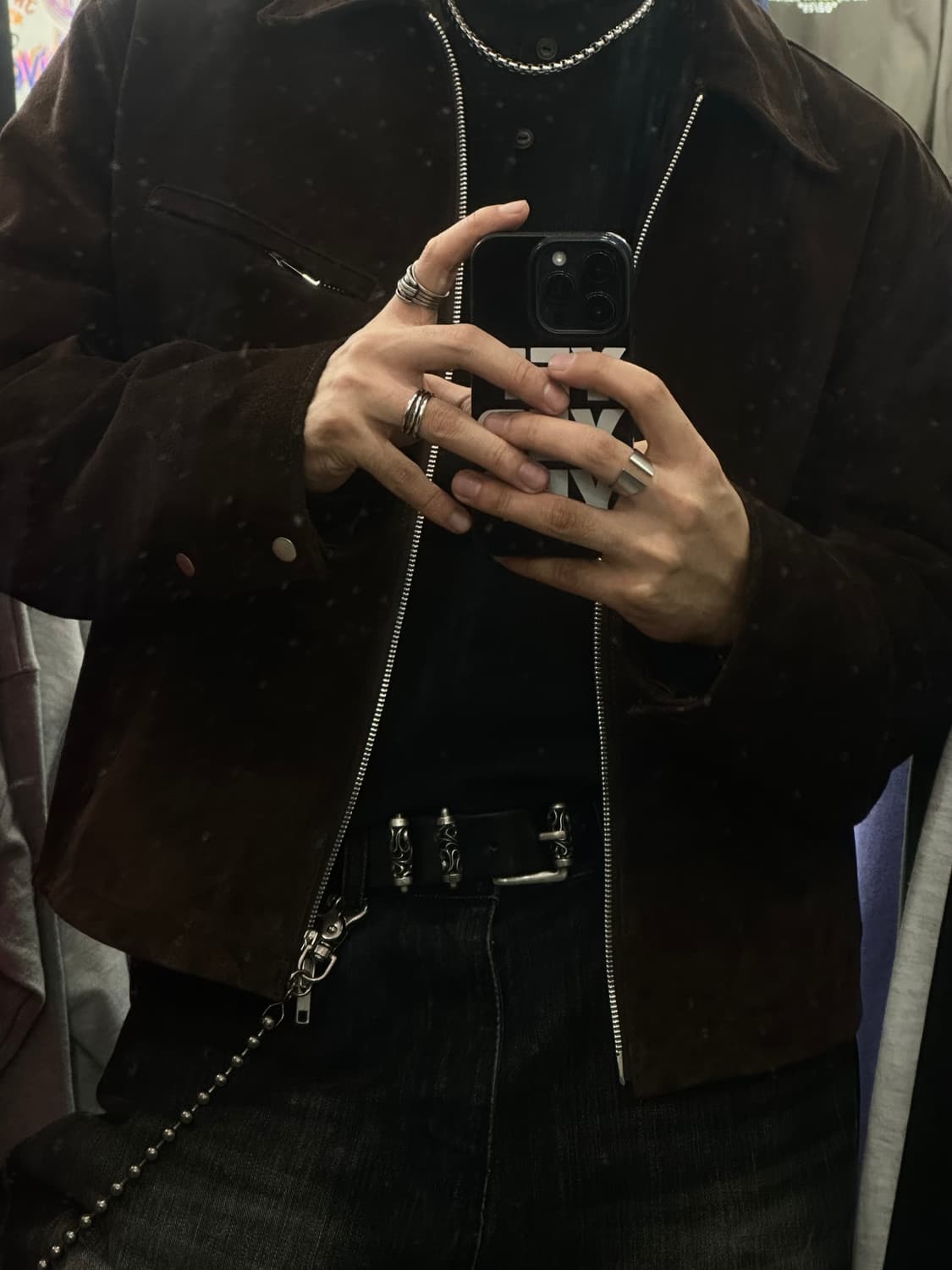 Ch stud belt - 크롬 스터드 벨트 상품이미지7