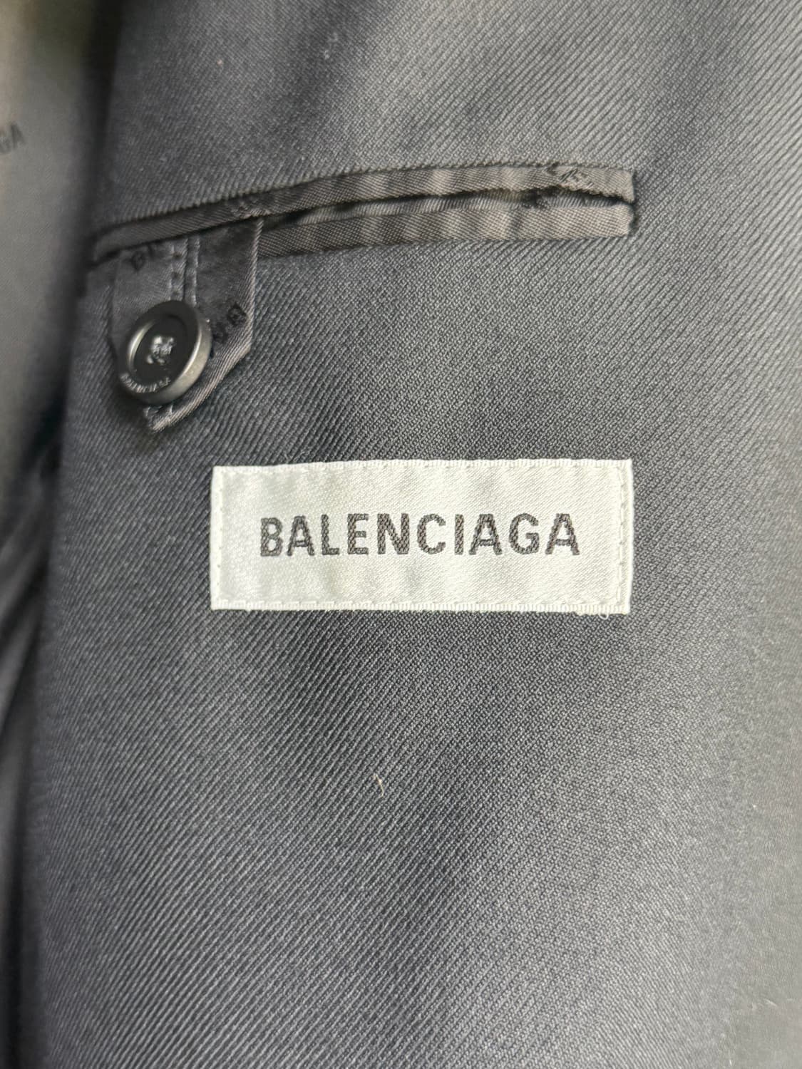 [32] 발렌시아가 유니폼 마스터로고 오버핏 블레이저 상품이미지4