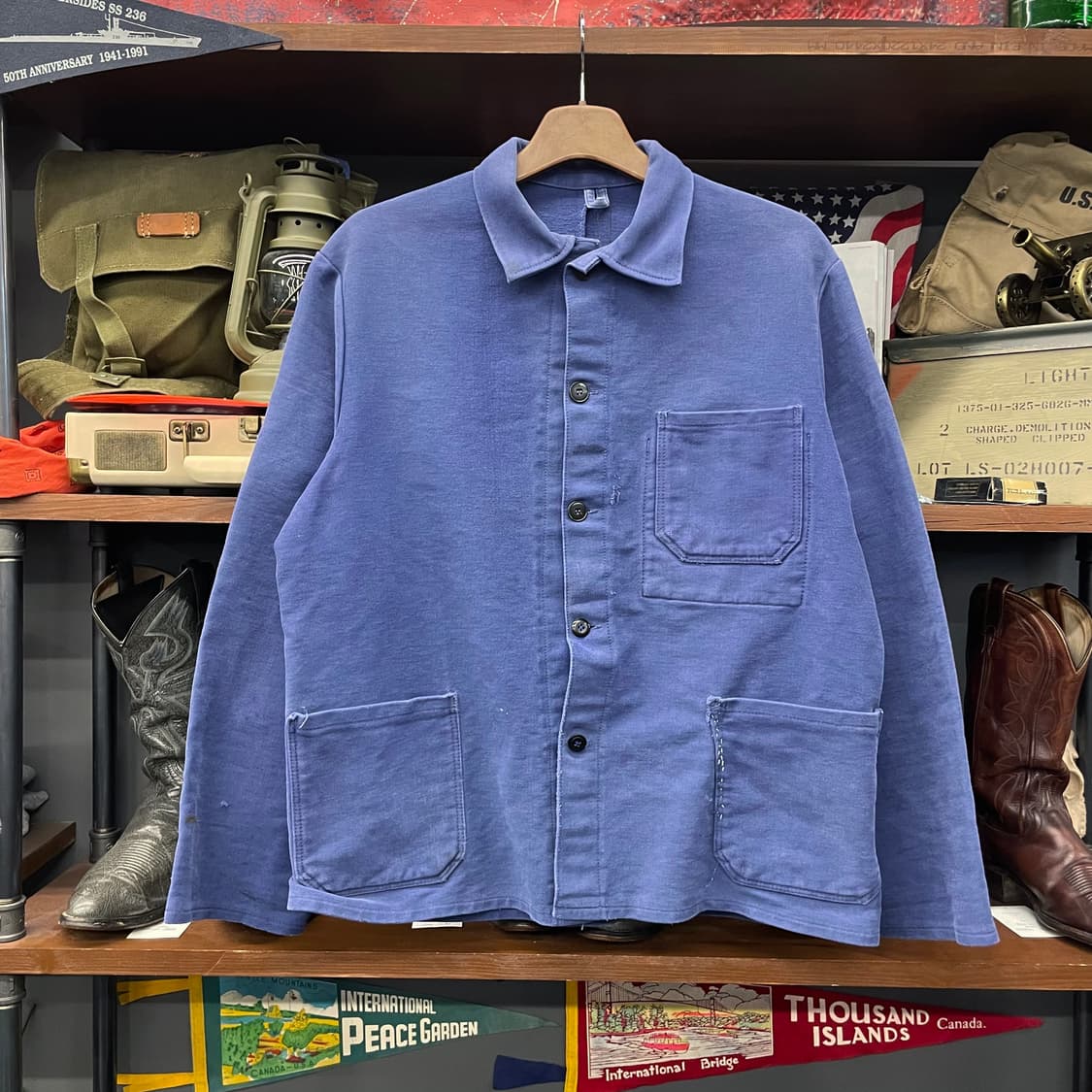 50s-70s 프렌치 워크 자켓 / 빈티지 초어 자켓 워크 웨어 상품이미지1