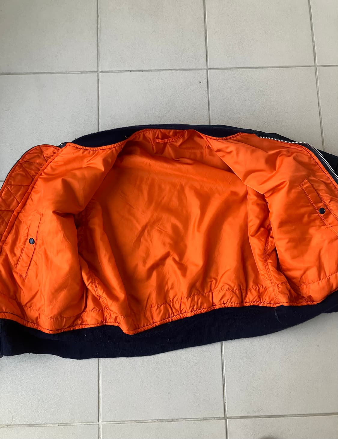 80s usaf alpha ma-1 flight jacket navy 상품이미지9