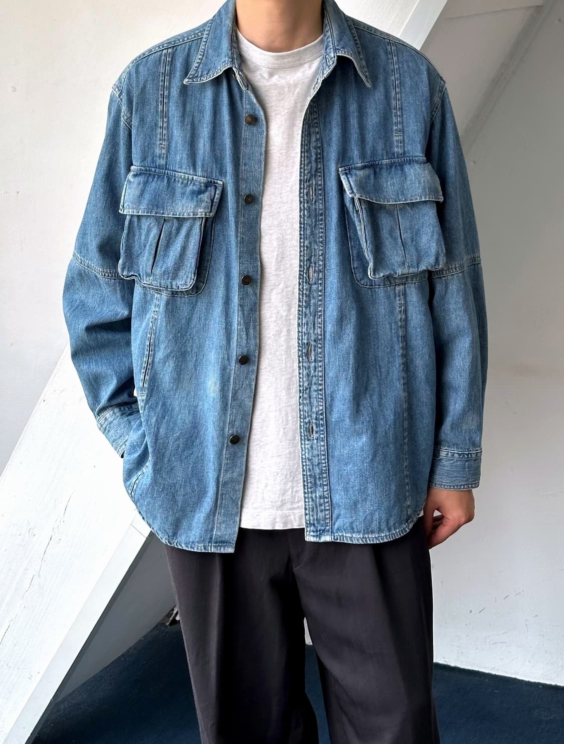 Cotton denim mil design shirket 상품이미지9