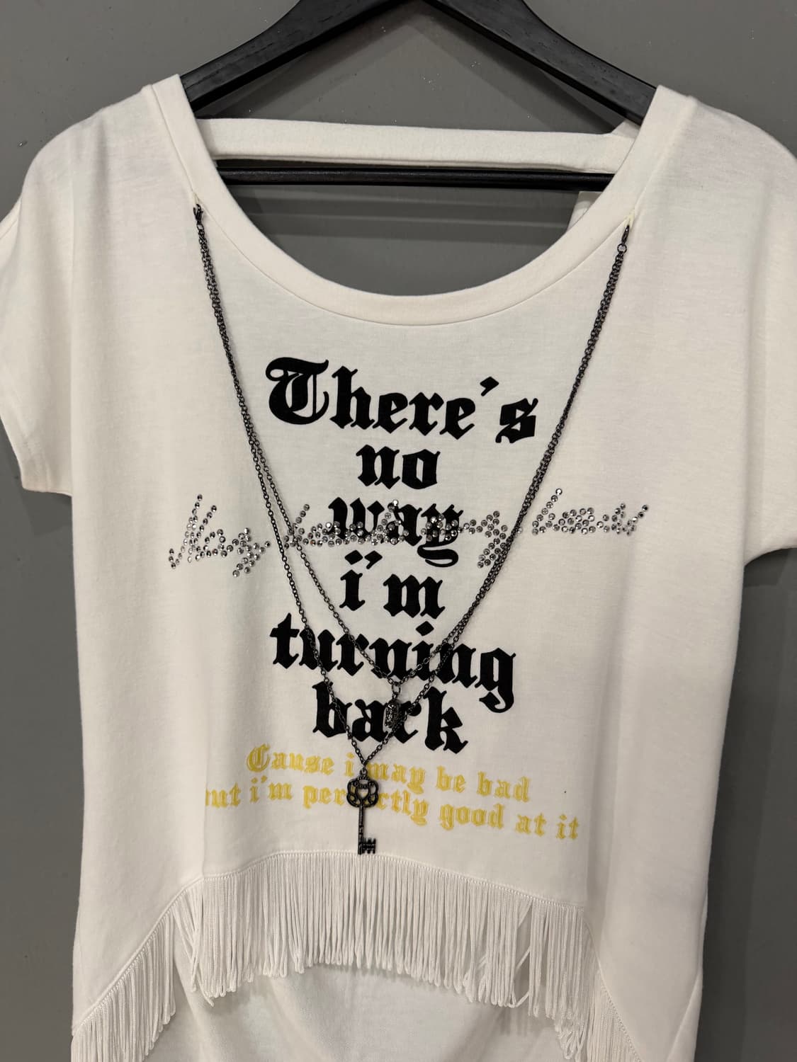 Cecil Mcbee necklace point lettering top 상품이미지6