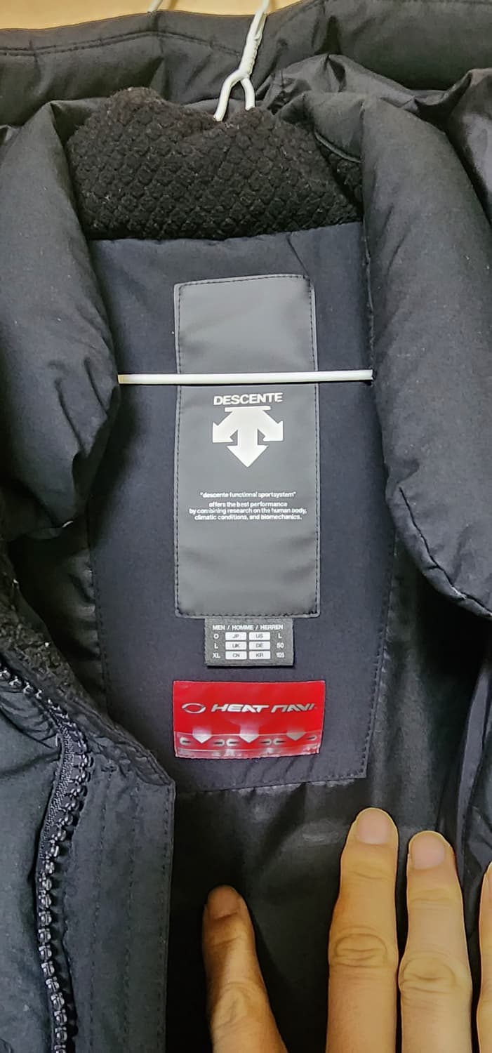 데상트 정품 남성 캐논 구스다운 롱패딩105 상태굿 상품이미지7