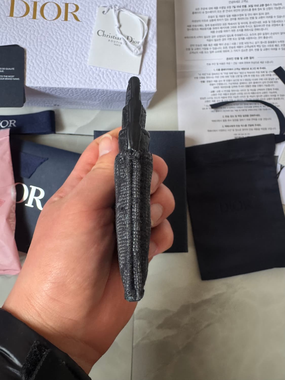 디올 오블리크 카드지갑 풀박스 상품이미지4