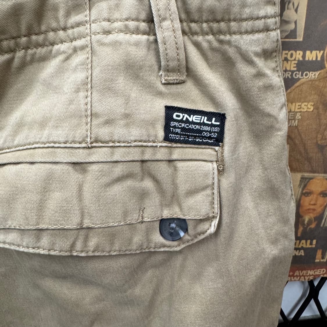 ONEILL 오닐 카고 반바지 사이드 포켓 포인트 베이지 상품이미지6
