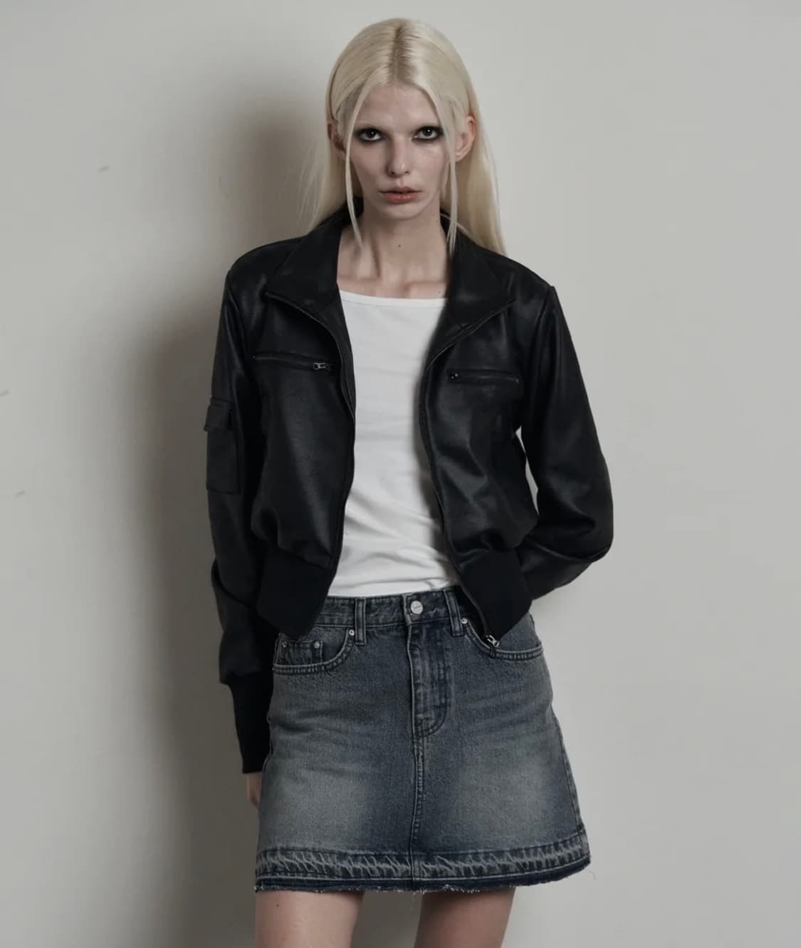 어니브 빈티지 스웨이드 투웨이 자켓 블랙 상품이미지1