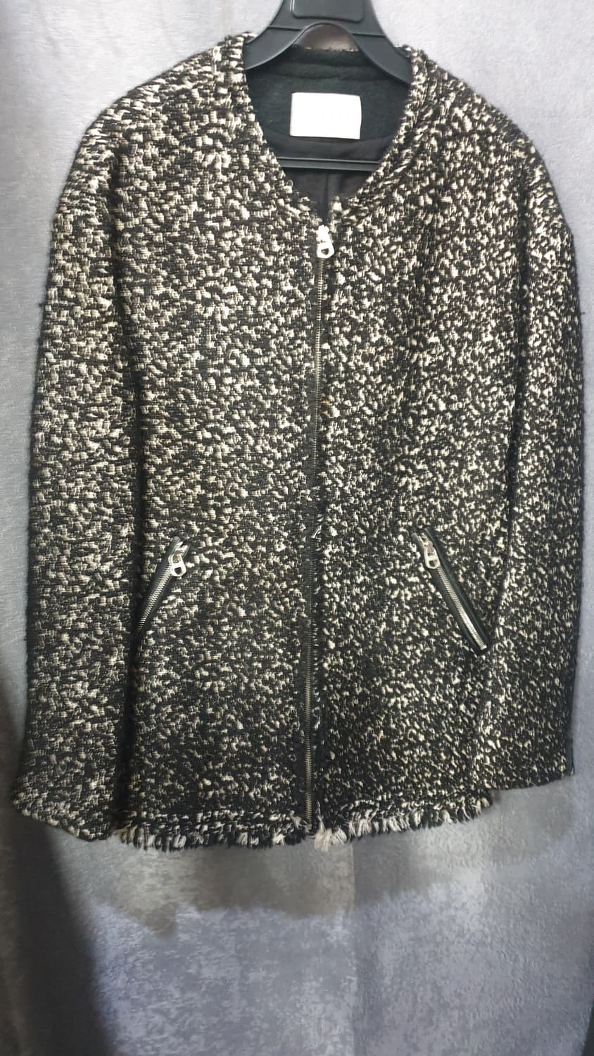 산드로 트위드 집업 자켓 블랙 상품이미지3