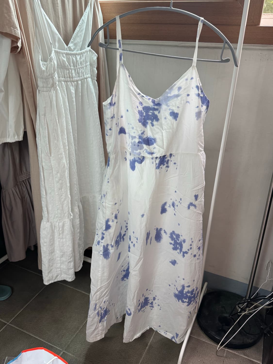 나염 화이트원피스 상품이미지1