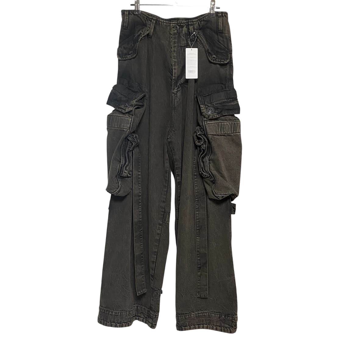 [새상품/1] 율리우스 25SS 12oz 데님 와이드 가스마스크 카고팬츠 상품이미지2