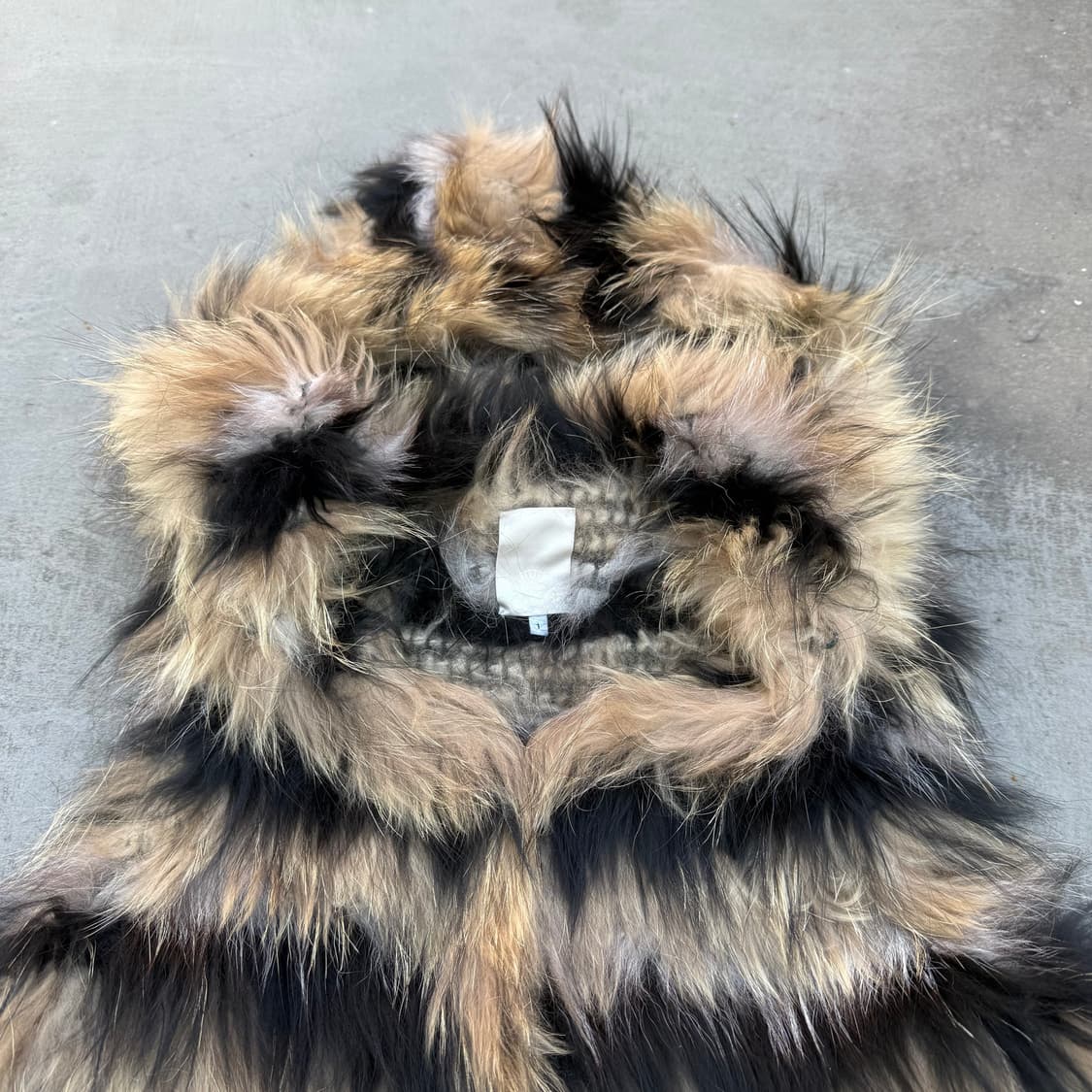 O'2nd 여우 라쿤 퍼 베스트 상품이미지4