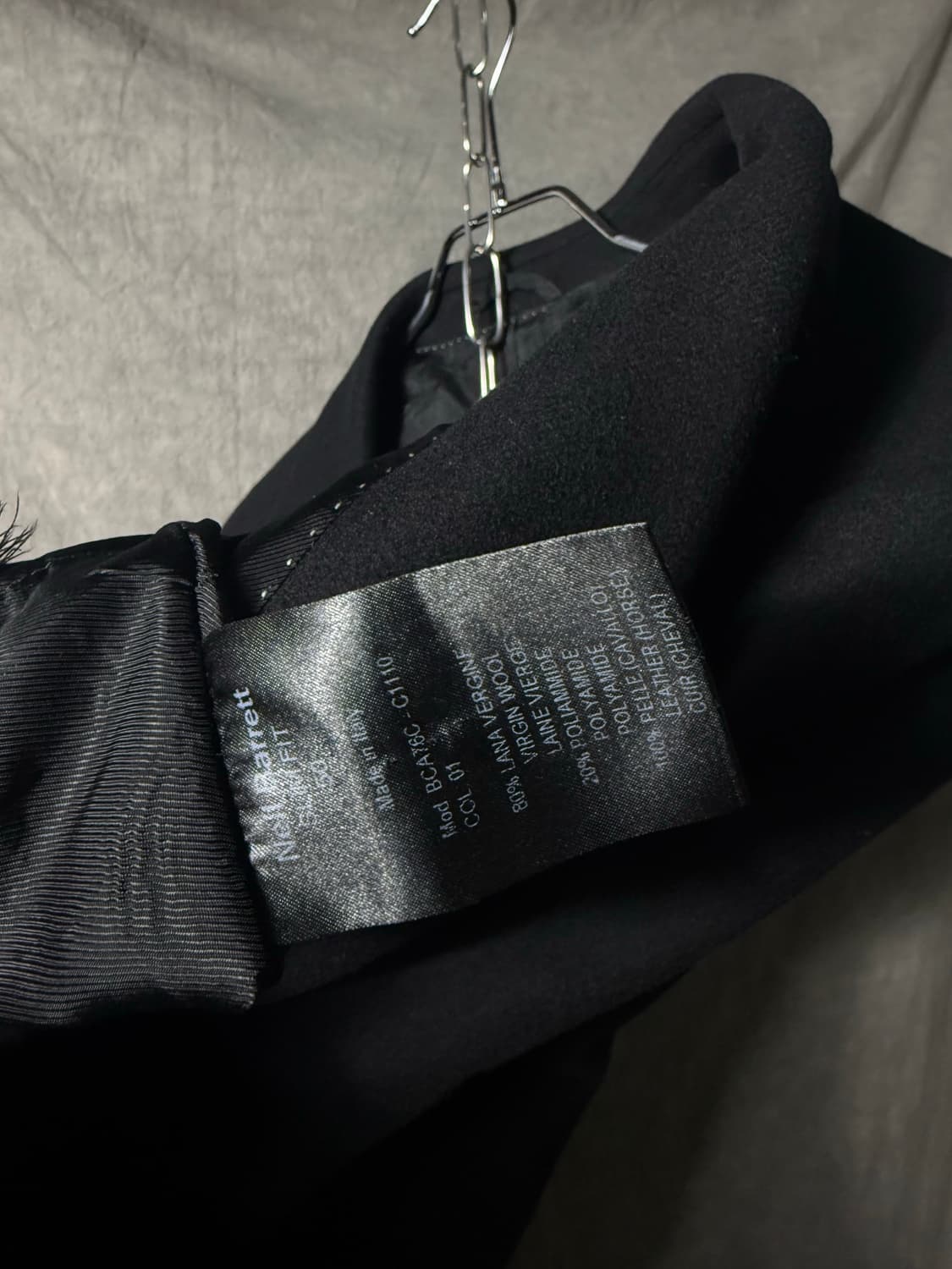 Neil Barrett 10fw Leather Sleeve Coat 상품이미지9