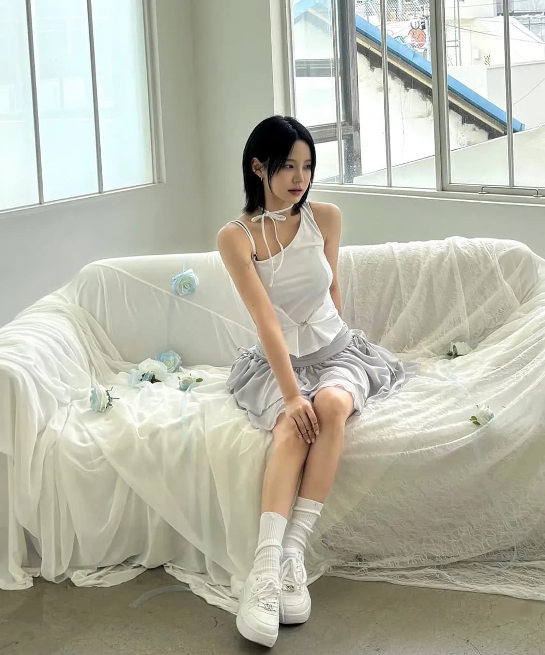 페인오어플레져 페오플 루비후크탑 화이트 ruby hook top 나시 티 상품이미지2