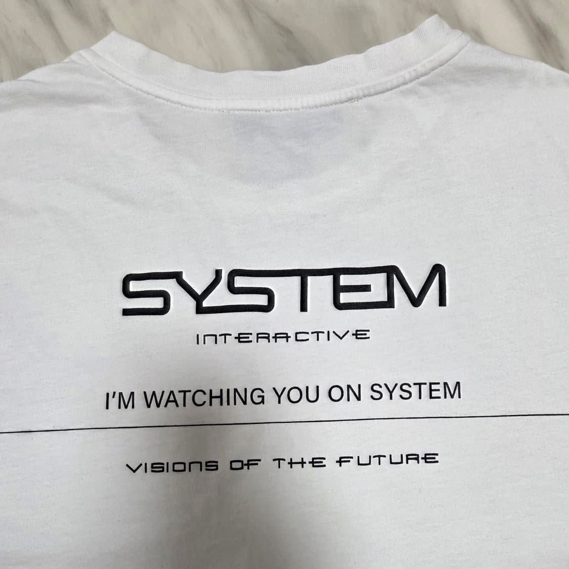 시스템옴므 프린트 반팔 티셔츠 상품이미지3