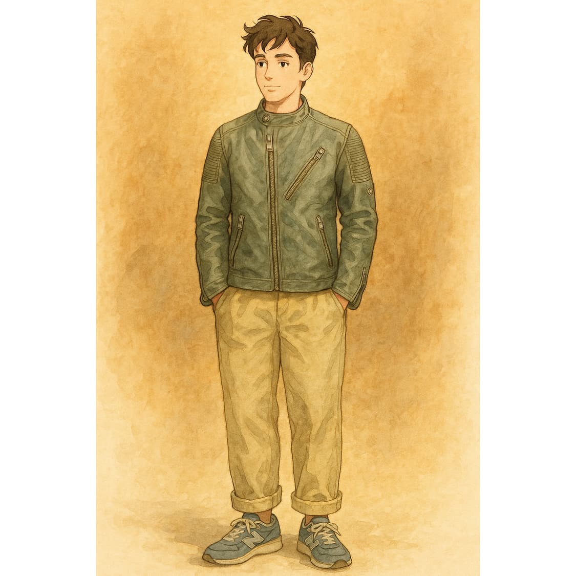 [M] 디젤 쉽스킨(양가죽) 라이더 자켓 / 바이커 자켓  상품이미지10