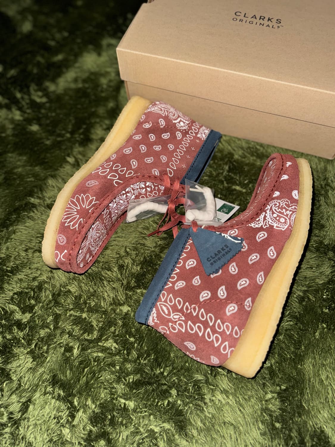 [270] Clarks 클락스 왈라비 부츠 브릭스 페이즐리 레드 상품이미지5