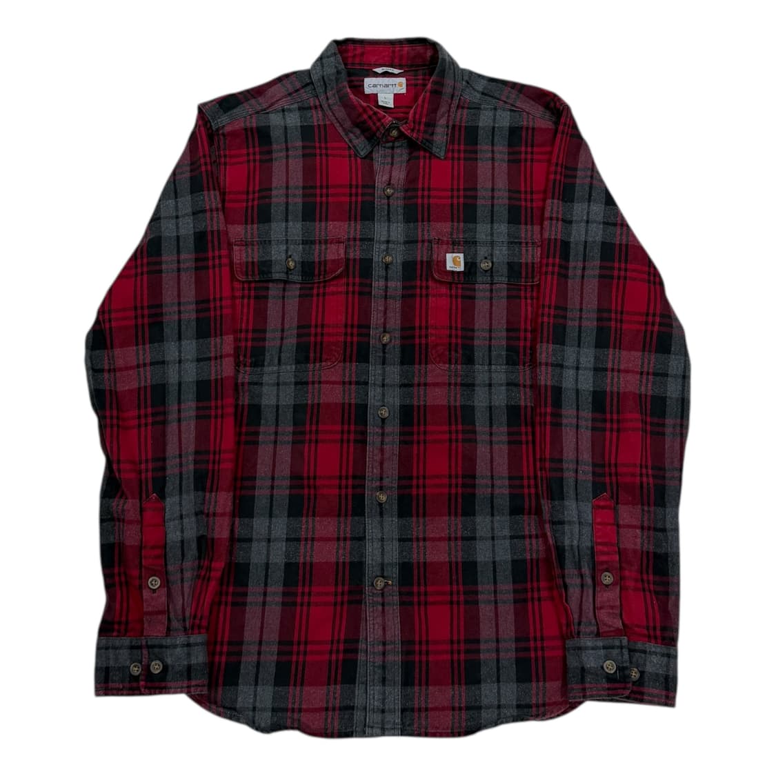 칼하트 플란넬 체크 셔츠 남방 레드 L 상품이미지1