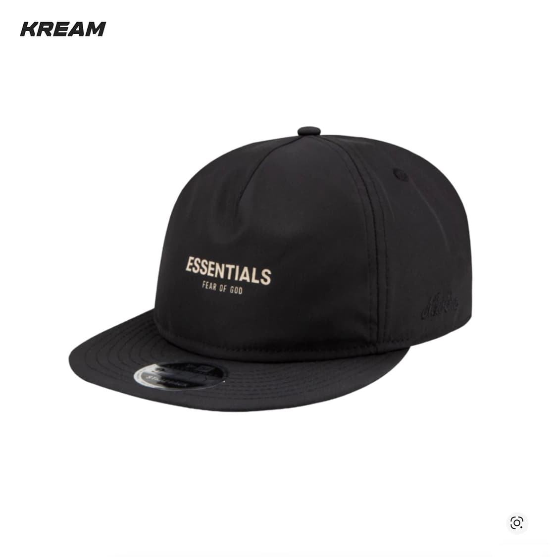 [OS] 에센셜 x 뉴에라 레트로 크라운 스트랩백 캡 - 블랙 상품이미지1