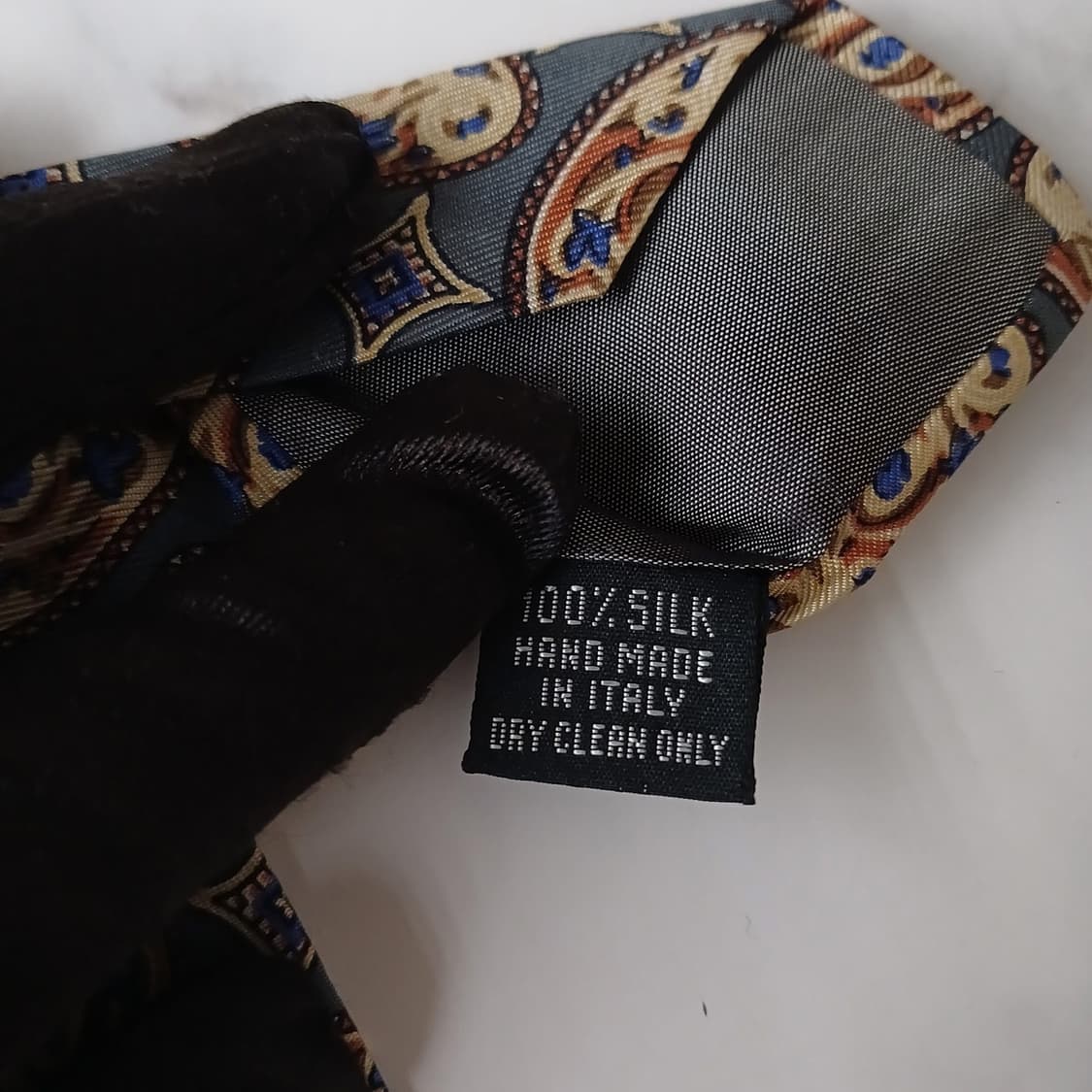 트루사르디 실크 페이즐리 오브제 넥타이 9.7cm A등급 A19128 상품이미지8