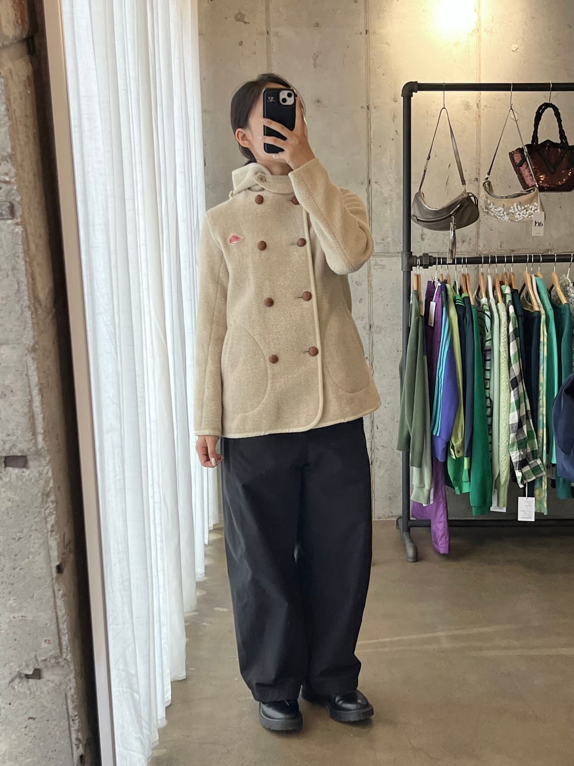 단톤 울 코트 베이지 상품이미지6