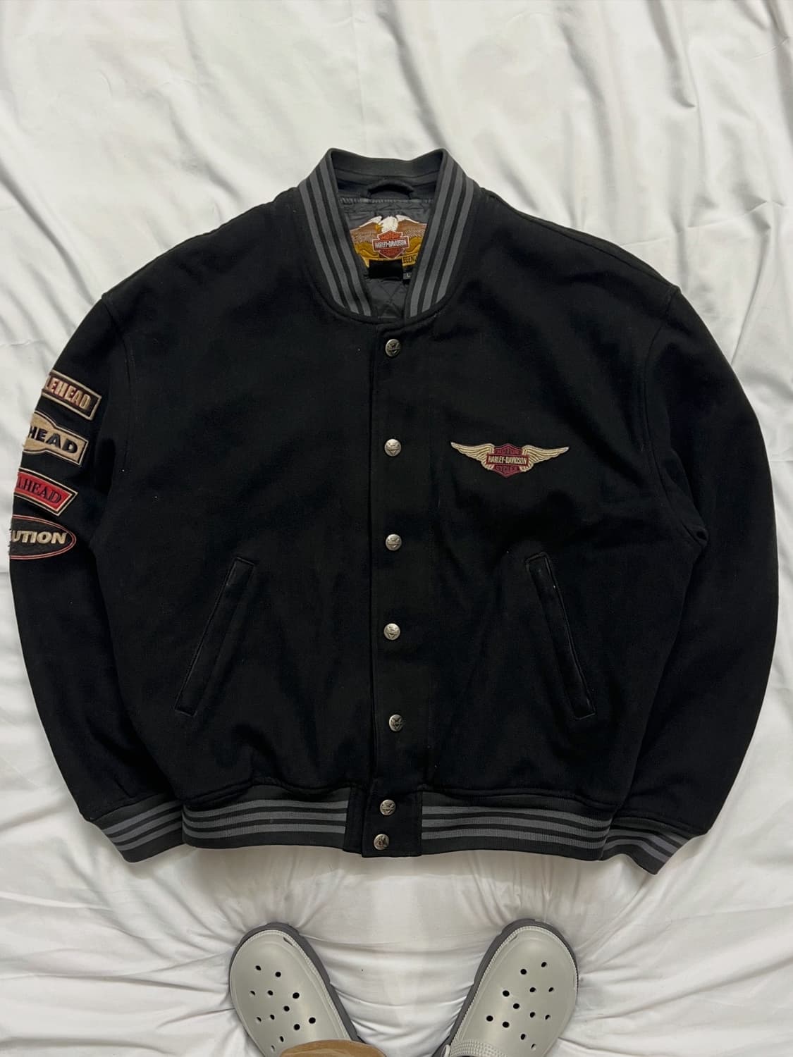 할리데이비슨 블루종 바시티자켓 상품이미지1