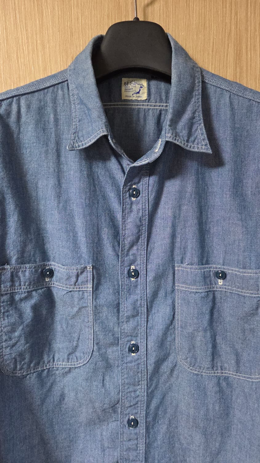 (착샷) 오어슬로우 샴브레이 셔츠 상품이미지3