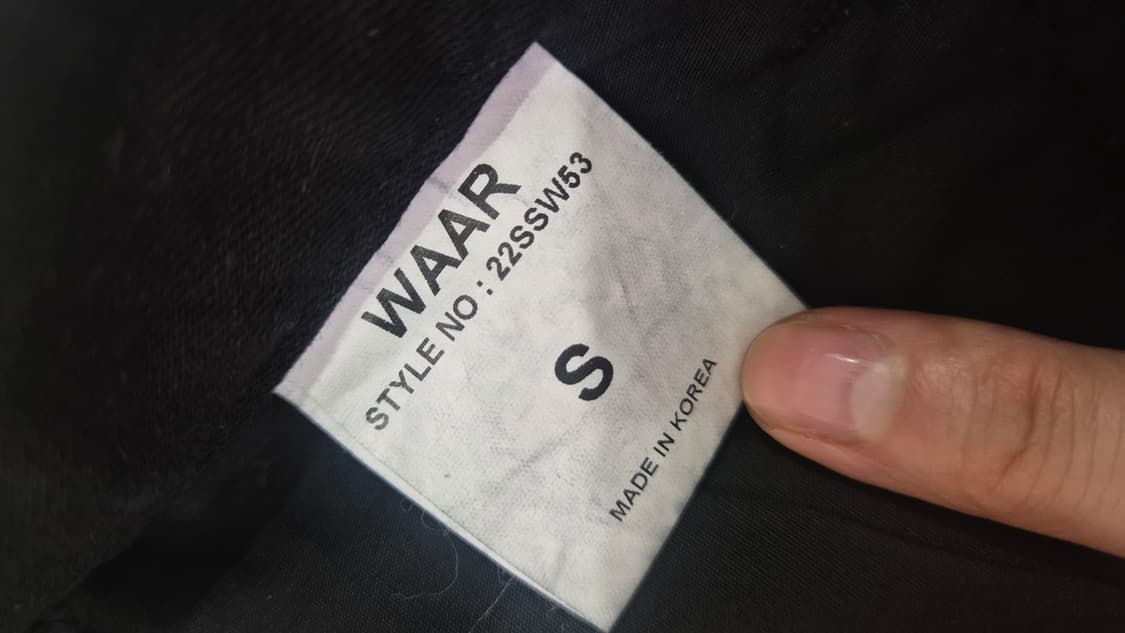 WAAR 부츠컷 데님 팬츠 블랙 상품이미지3