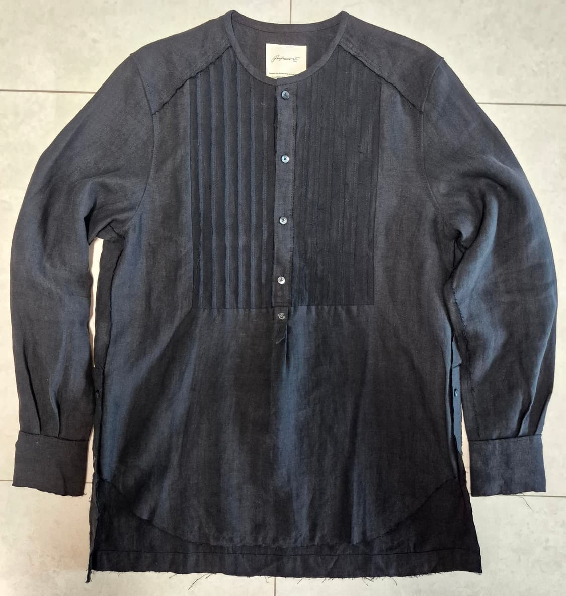 Professor.E Ramie Asymmetric Shirt (50) 상품이미지8