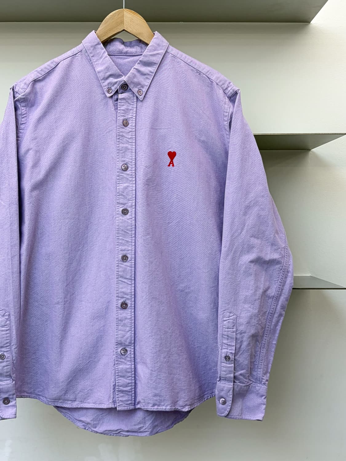 아미 22FW 하트 로고 옥스포드 셔츠 상품이미지2