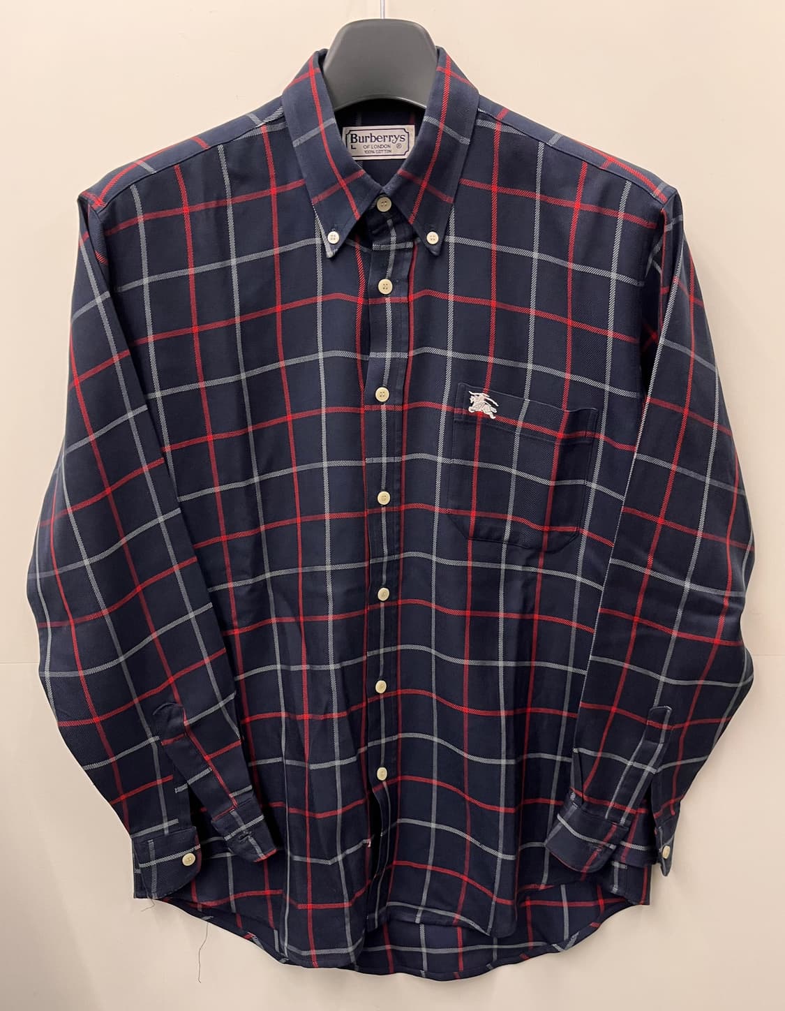 버버리 체크 셔츠 L 상품이미지1