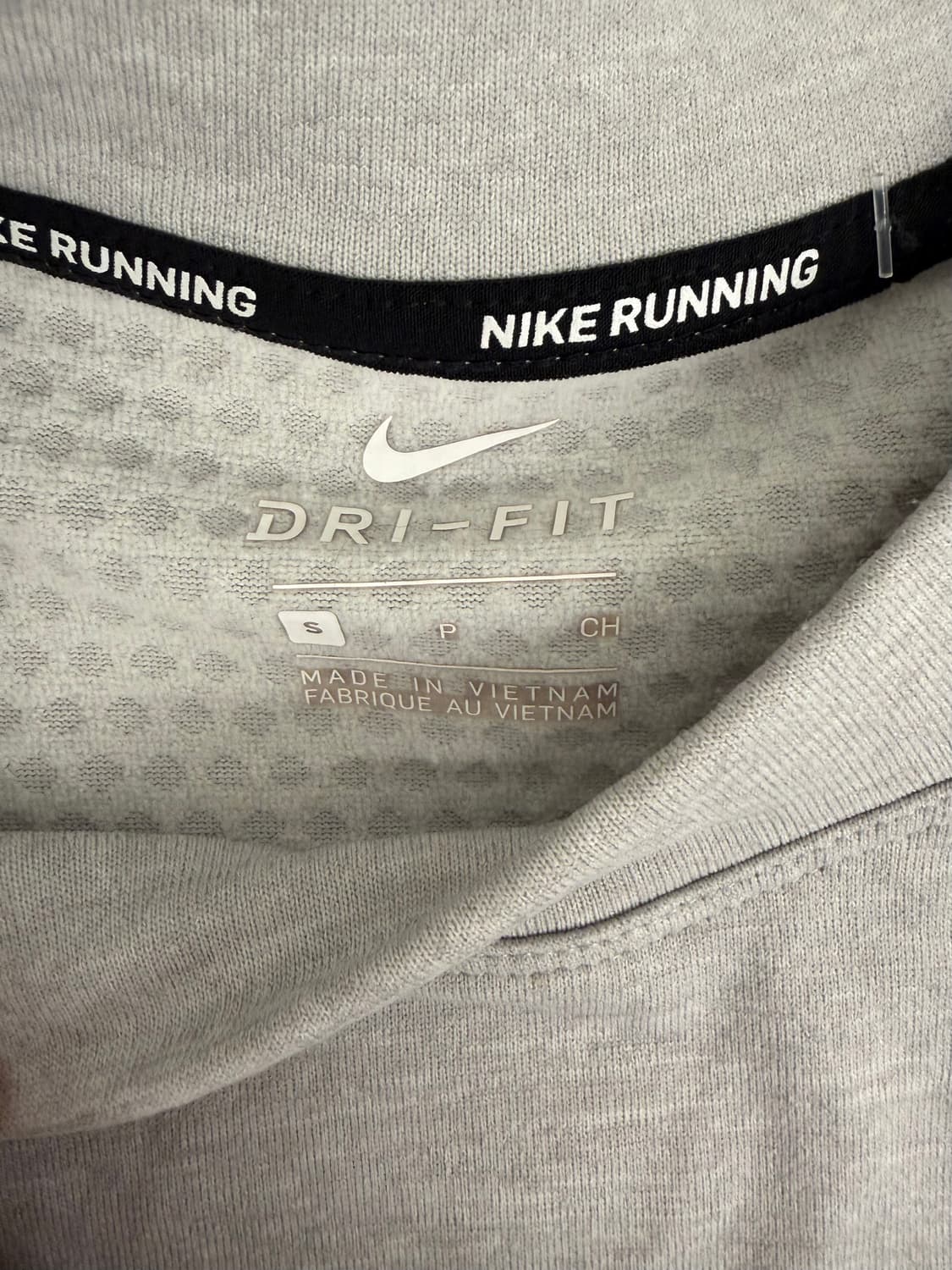 [S] 나이키 러닝 드라이핏 긴팔 티셔츠 회색 상품이미지2