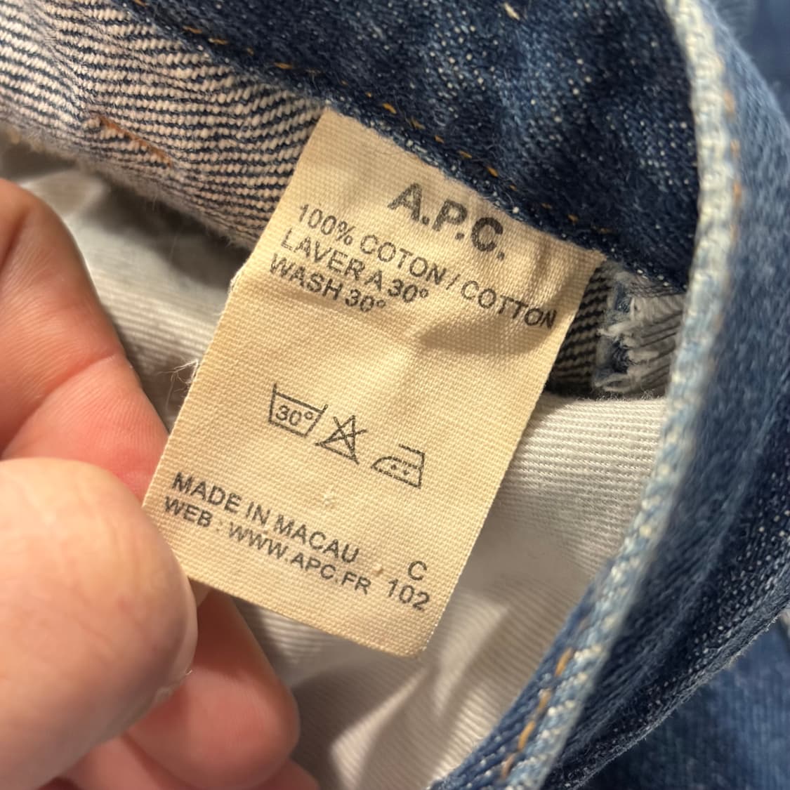 [29] 아페쎄 A.P.C. 쁘띠 스탠다드 생지 데님 팬츠 D860 상품이미지8