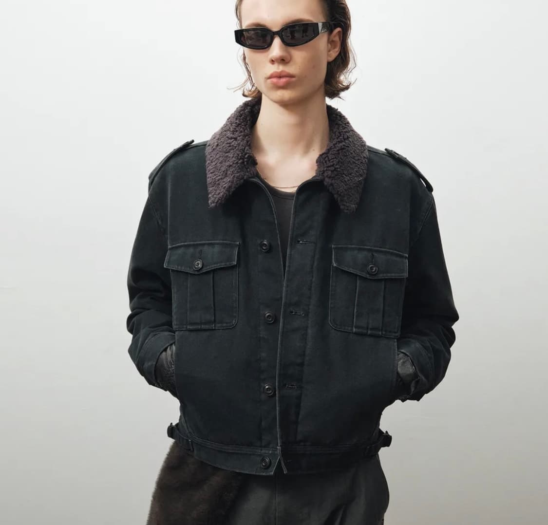 [52] 노이어 가먼트워싱 필드자켓 네이비 상품이미지1