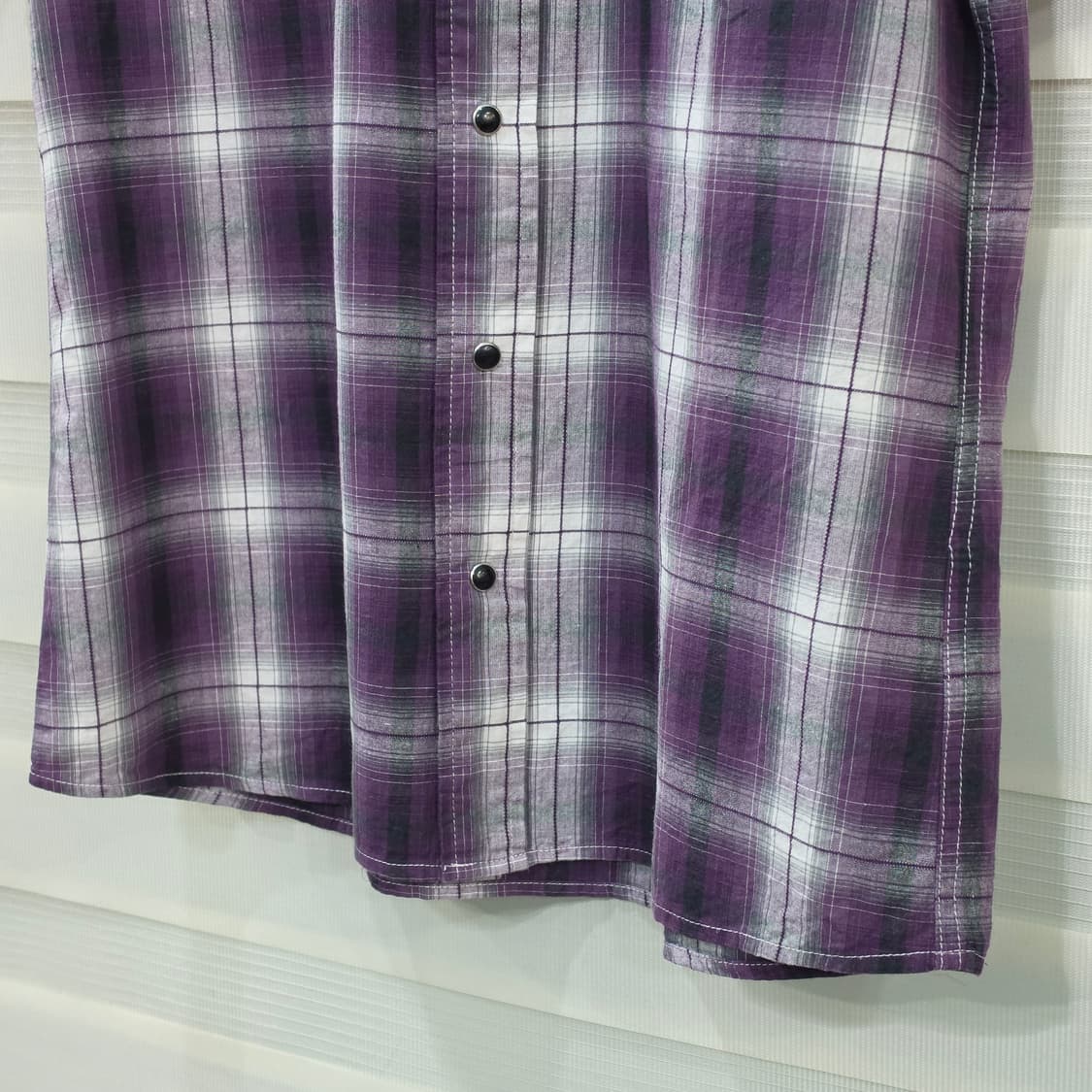 Thruxton 웨스턴 반팔 체크셔츠 - M 상품이미지4