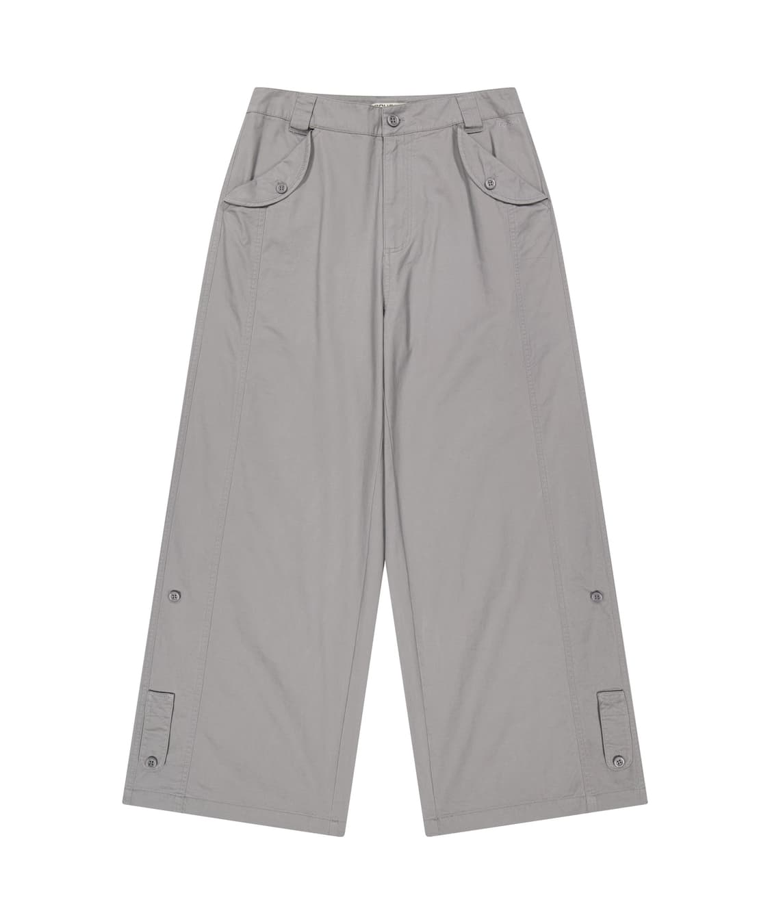코이세이오 WASHED BUTTON TAB PANTS GREY 사이즈 1 상품이미지1