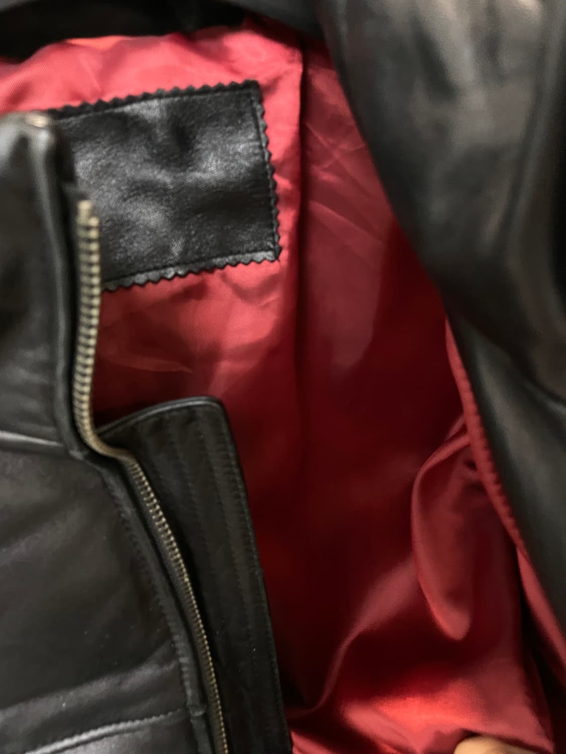 (L) 락시크 바이커 투웨이 가죽 패딩 상품이미지6