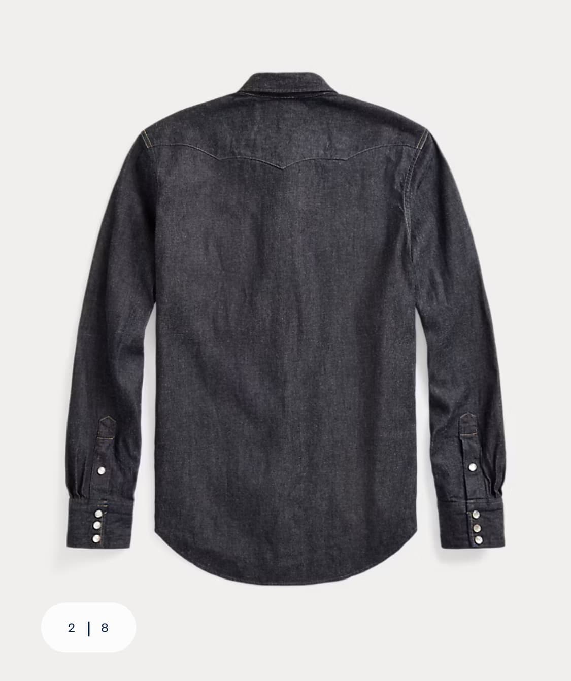 RRL 슬림핏 데님 웨스턴 셔츠 상품이미지2