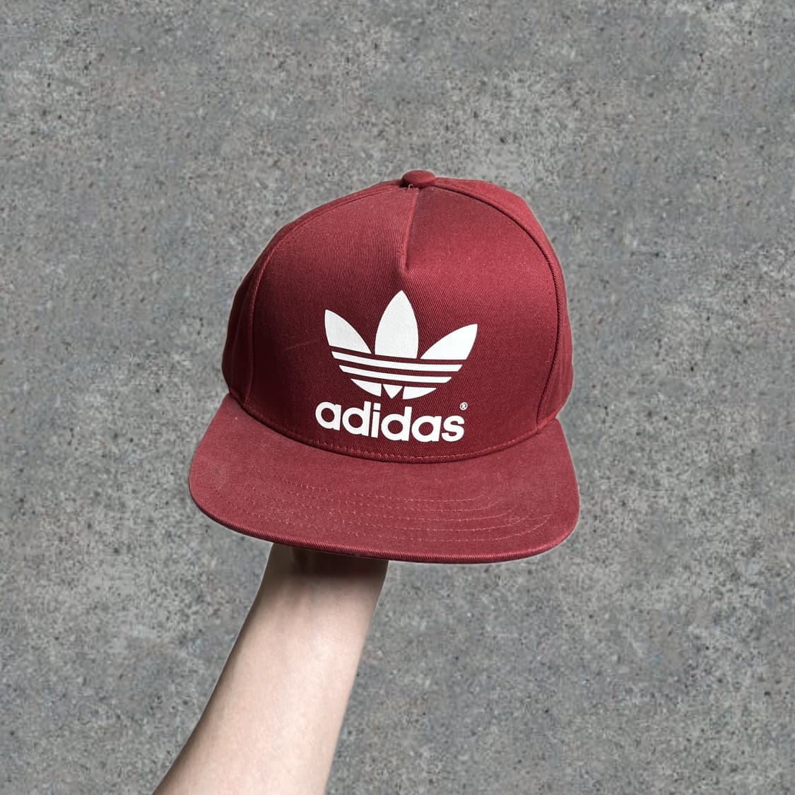 아디다스 트레포일 스냅백 버건디 상품이미지1