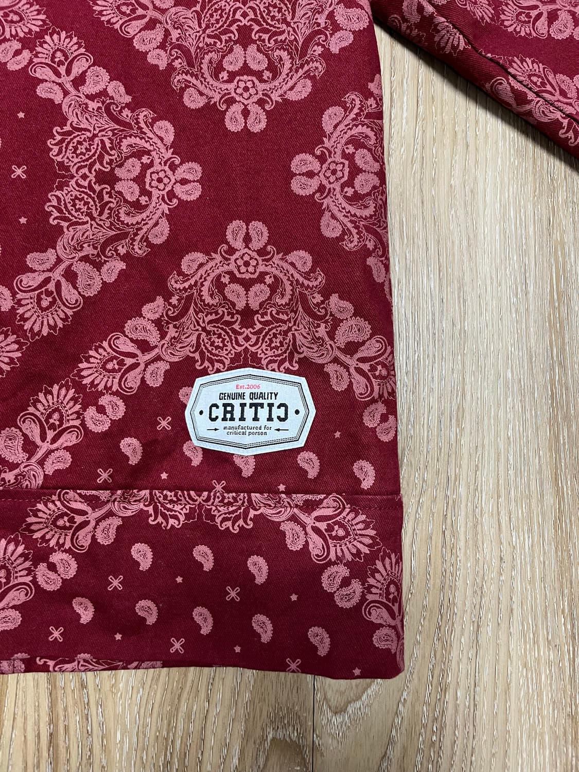 크리틱 페이즐리 워크 자켓 M 상품이미지6