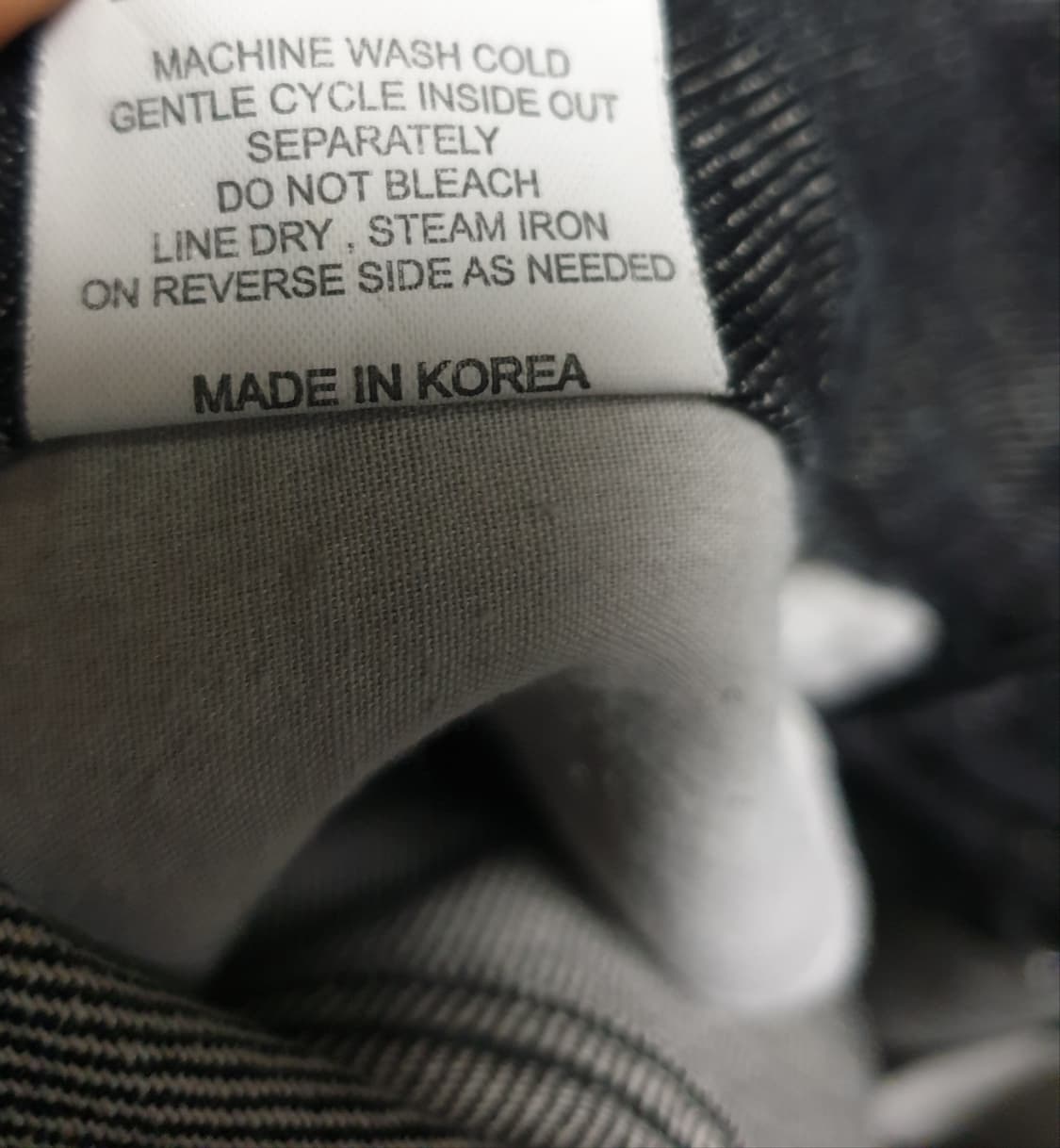 MEHOR 밑단턴업 데님팬츠 흑청 (M) 상품이미지7