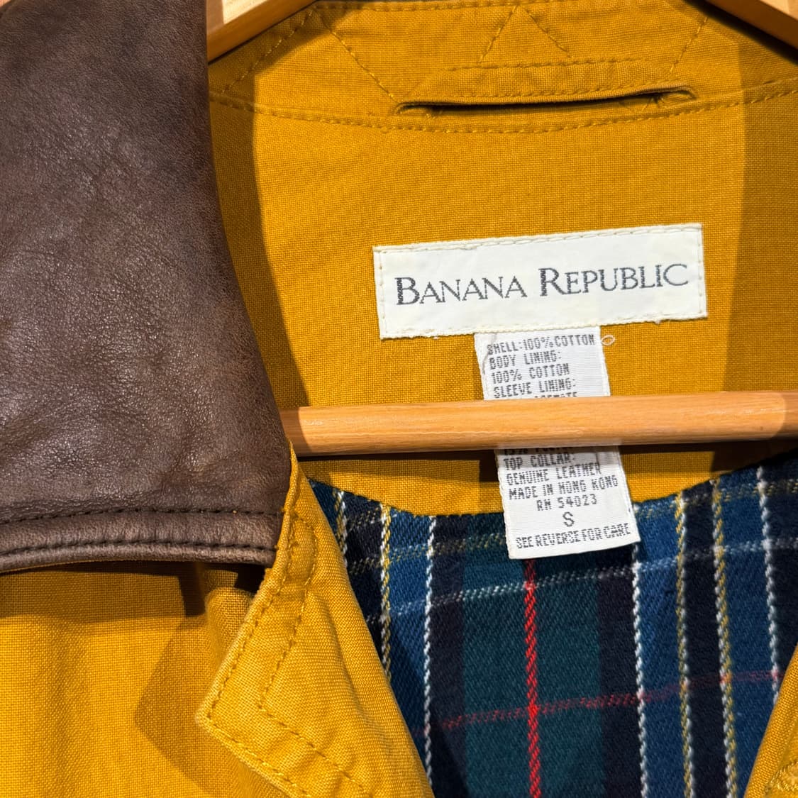 바나나리퍼블릭 90s 레더카라 헌팅 자켓 s 105 상품이미지2