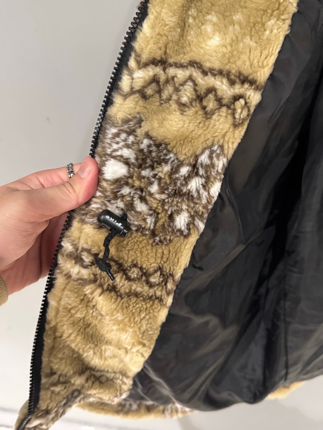 Piko 피코 패턴 플리스 후드집업  상품이미지6