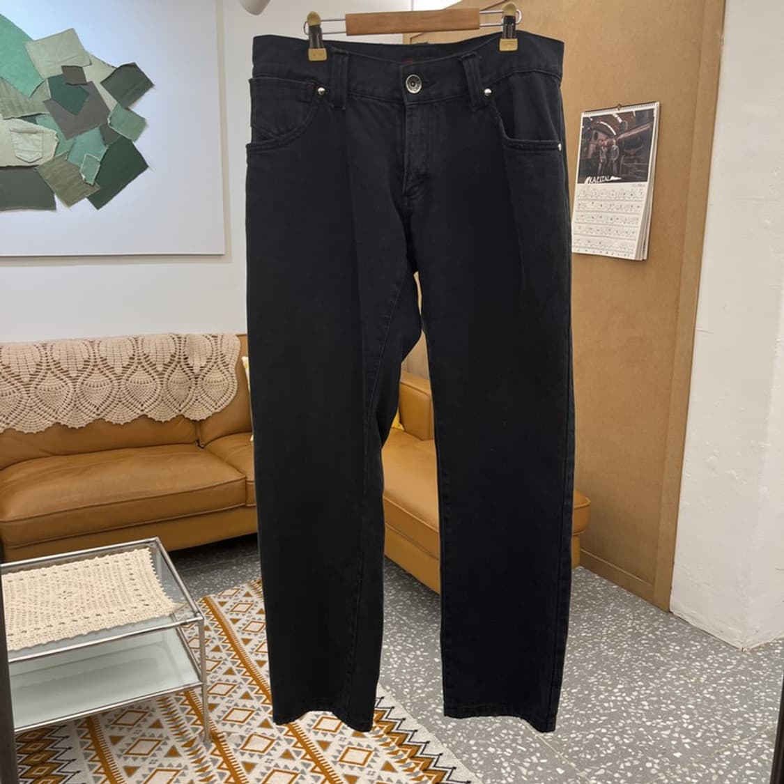 리바이스 엔지니어드진 빈티지 캐주얼 흑청 데님팬츠 32인치 C10527 상품이미지3